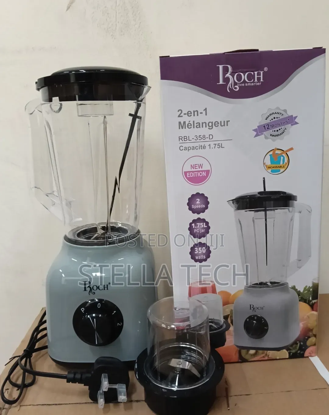 Roch 2 in 1 Blender-Grinder