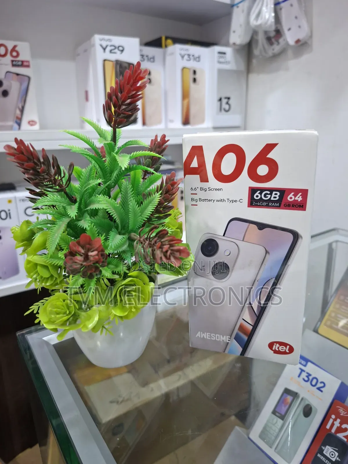 New Itel A06 64 GB Black
