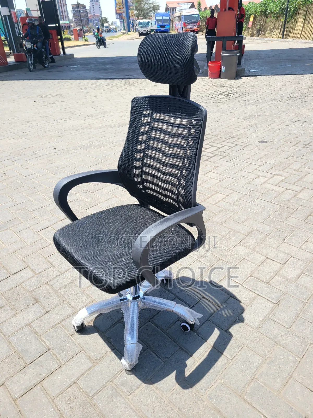 Ergonomic Office Chair  ; With Headrest
