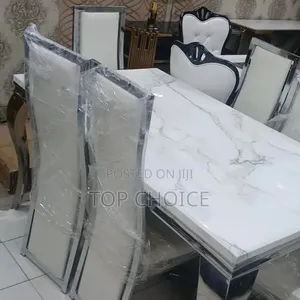 Silver Dining Table 6 - Seater