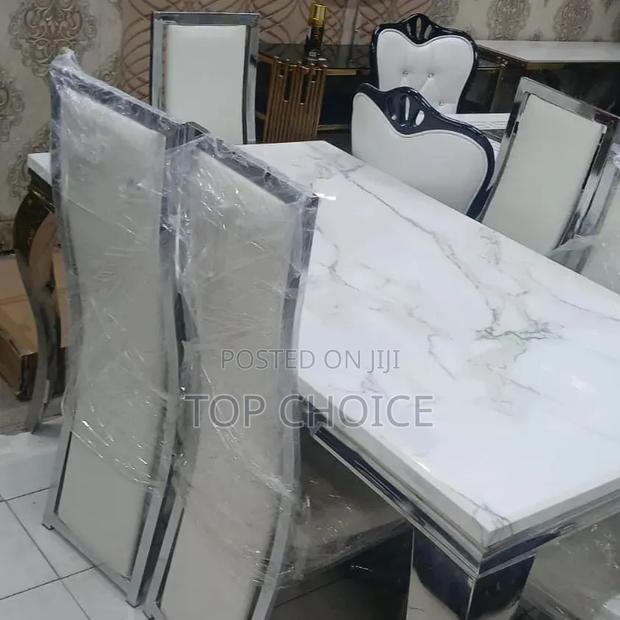 Silver Dining Table 6 - Seater