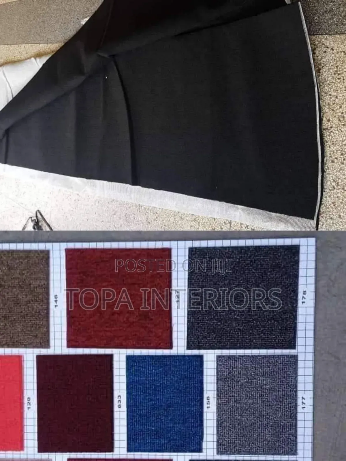4mm Thick Delta Black Wall to Wall Carpets for Office and Events