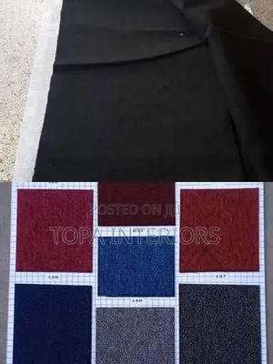 4mm Thick Delta Black Wall to Wall Carpets for Office and Events