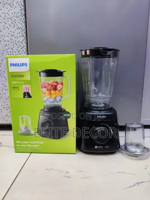 Philips Commercial Blender 2-in-1 550W, 1L Capacity – Black