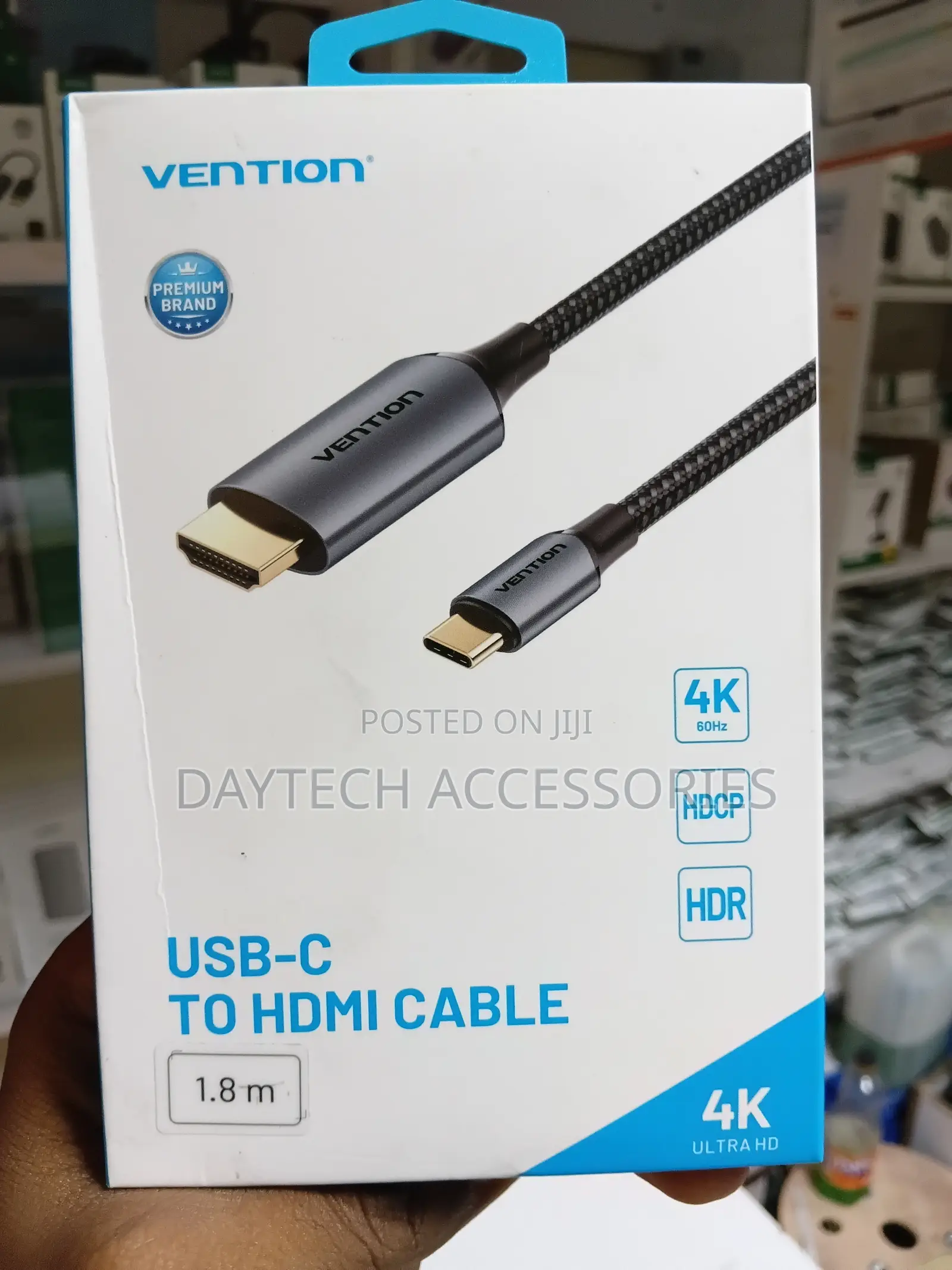 Vention Cotton Braided USB-C to HDMI Cable (1.8m ,4K at 60Hz)
