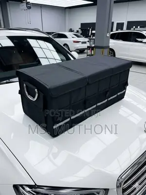 Big Size (90 Cm ) Black Multi-Compartment Trunk Organizer