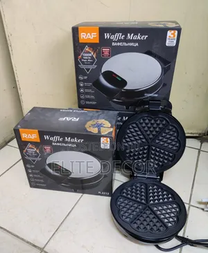 RAF Waffle Maker 1000W – Non-Stick Electric Waffle Machine