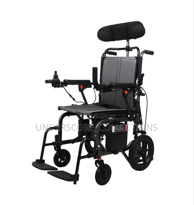 Foldable Electric Wheelchair With Adjustable Headrest