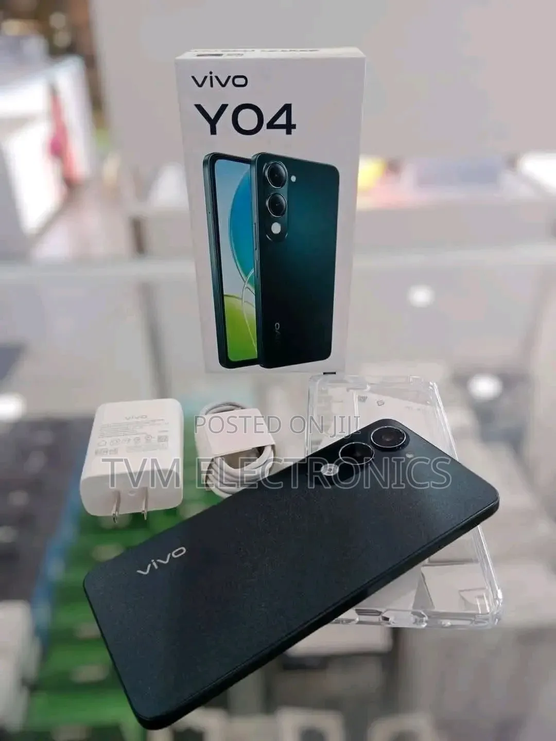 New Vivo Y04 128 GB Black