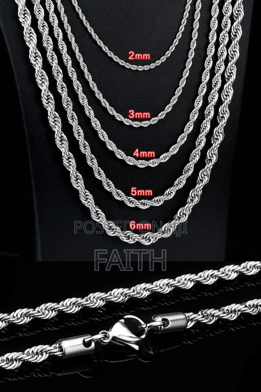 Premium Stainless Steel Cross Necklace – Gold, Silver Black