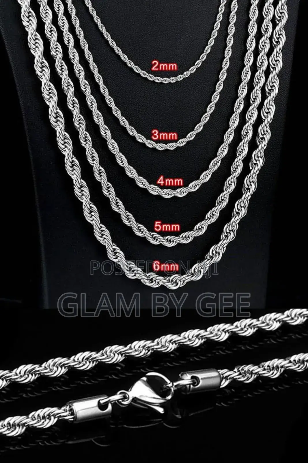 Premium Stainless Steel Cross Necklace – Gold, Silver Black