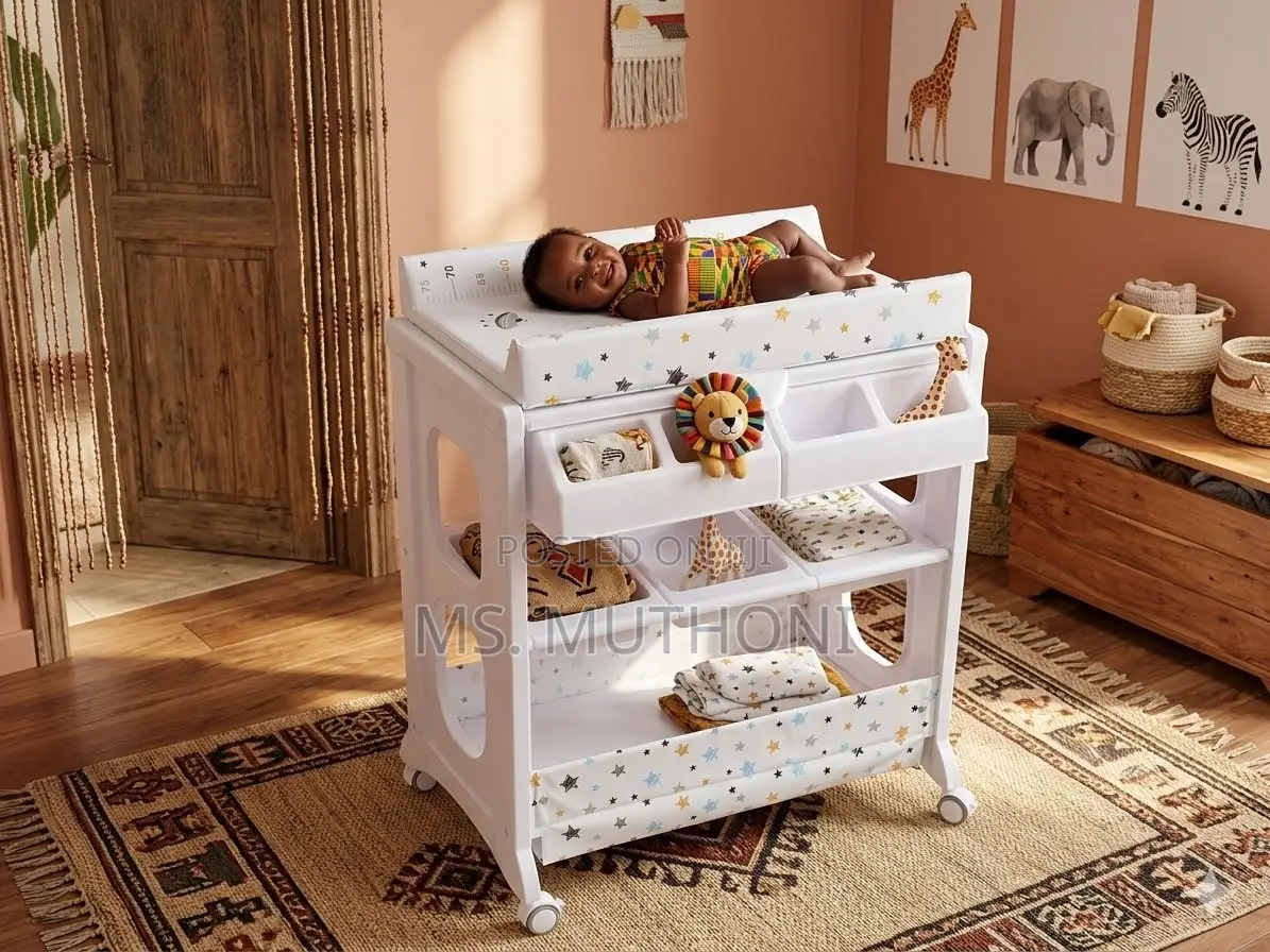 All-in-One Standing Baby Bath & Changing Station