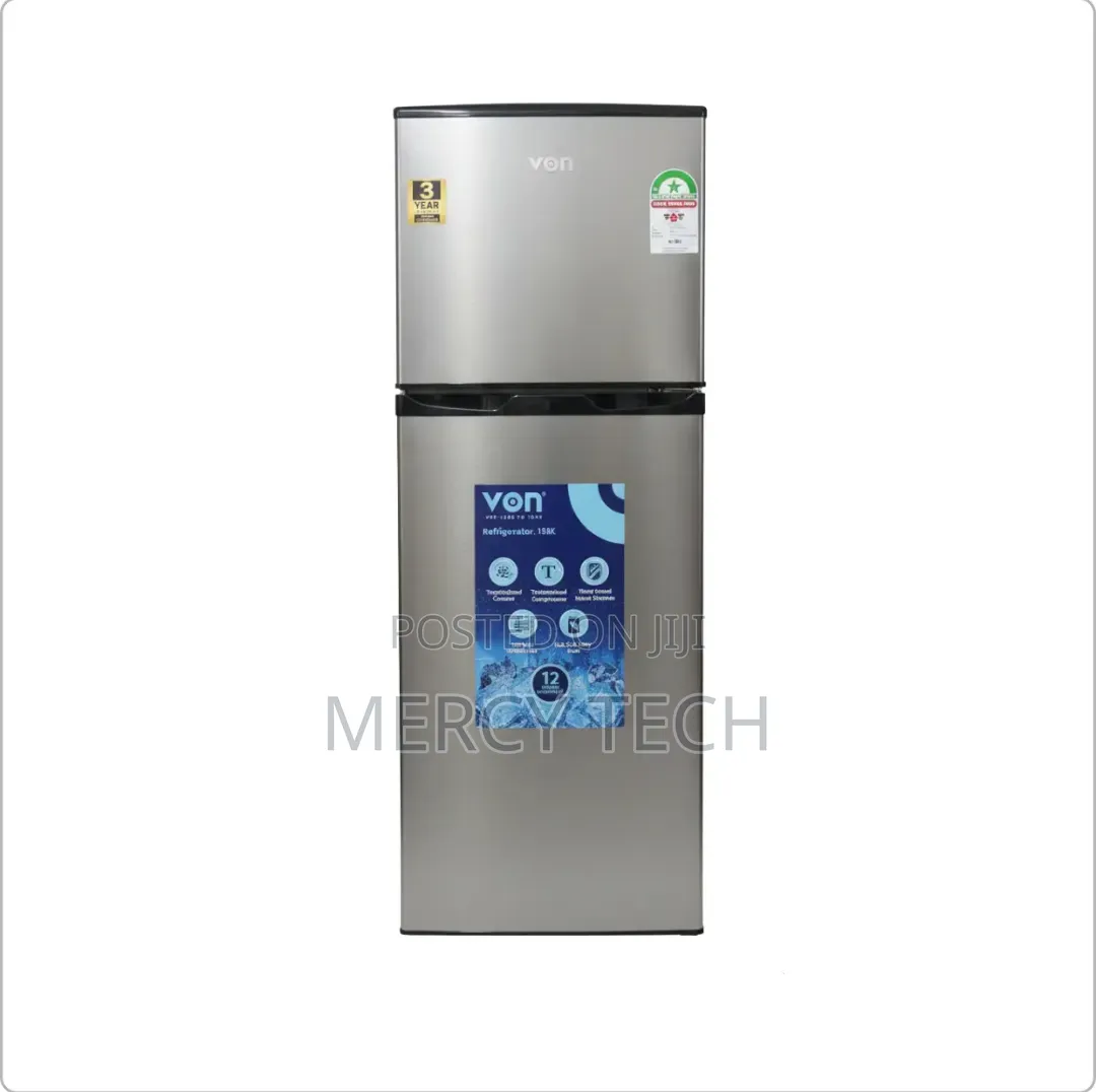 Von 138L Double Door Refrigerator