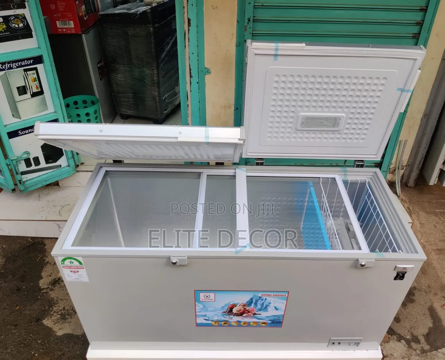 SmartPro SCF-500G 450L Double Door Chest Freezer – Commercial Heavy