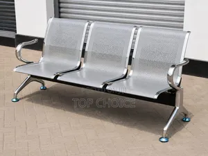 Silver Waiting Chairs 3-Seater