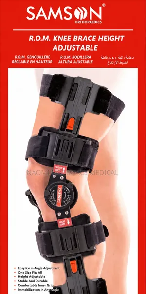 Samson ROM Knee Brace Height Adjustable-for Knee Support Abd Recovery