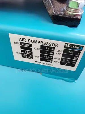 300 Litres Milano Electric Air Compressor 5.5hp Motor Double Piston