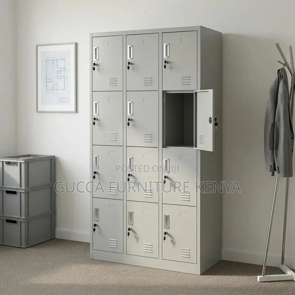 12-Locker Cabinet.