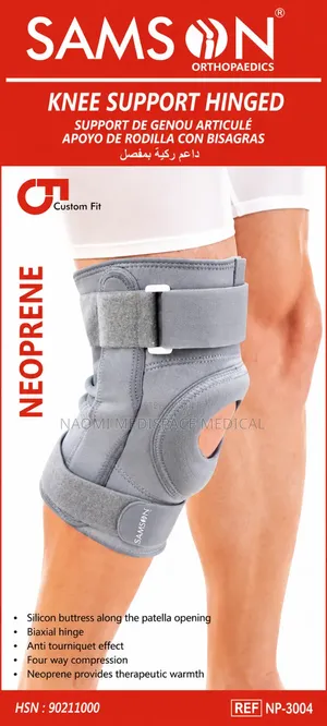 Samson Orthopedic Knee Support Hinged With Patella Opening