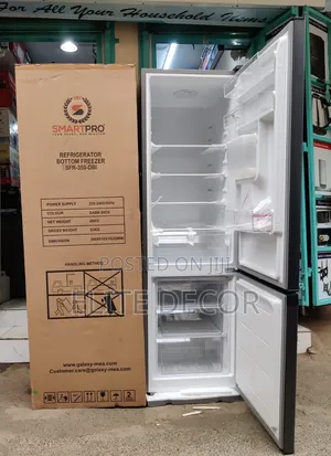 SmartPro SFR-350DBI 280L Bottom Freezer No-Frost With Water Dispenser