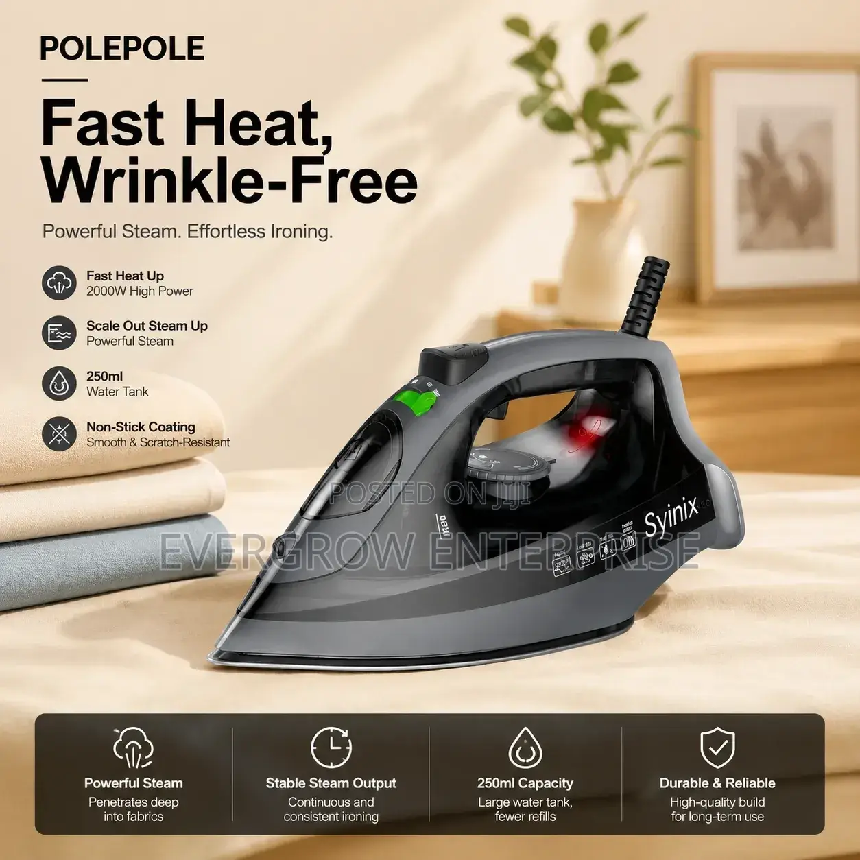 Syinix Steam Iron-2200w