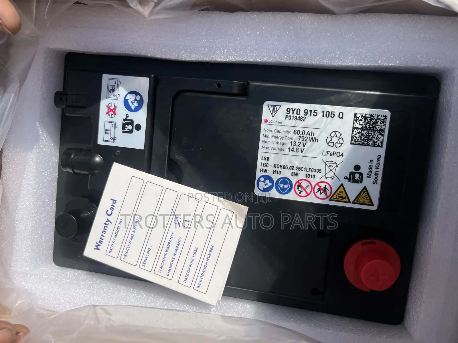 Porche Cayenne Lithium Car Battery