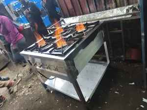 Stainless Steel 4 Burner Gas Cooker Heavy Duty