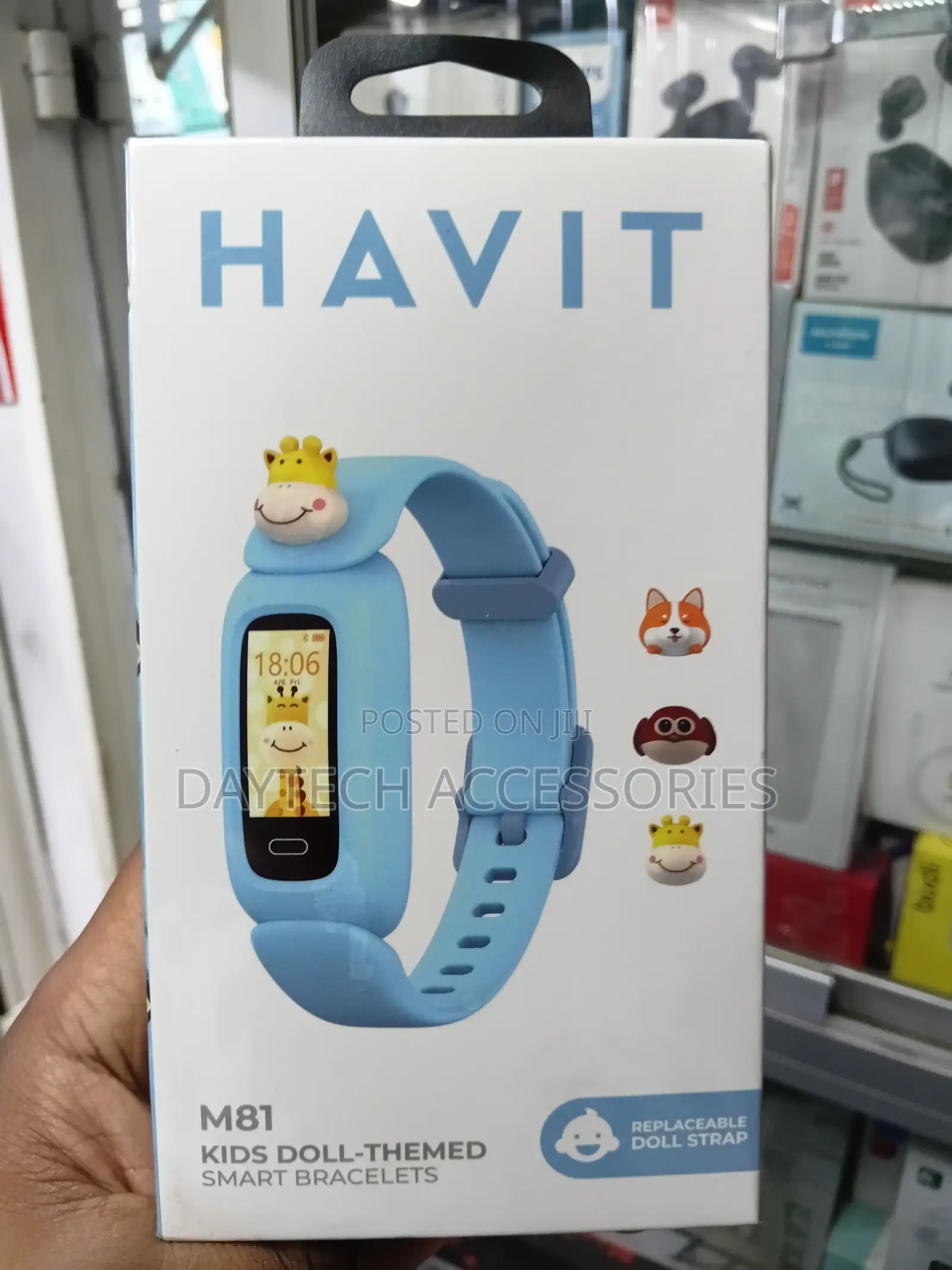 Havit M81 Kids Doll-Themed IP68 Waterproof Smart Bracelet Smart Watch