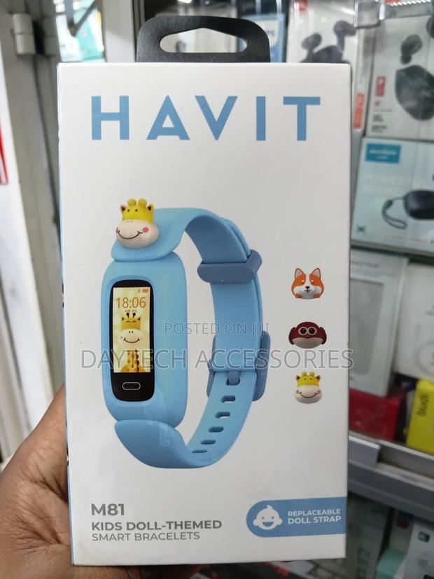 Havit M81 Kids Doll-Themed IP68 Waterproof Smart Bracelet Smart Watch
