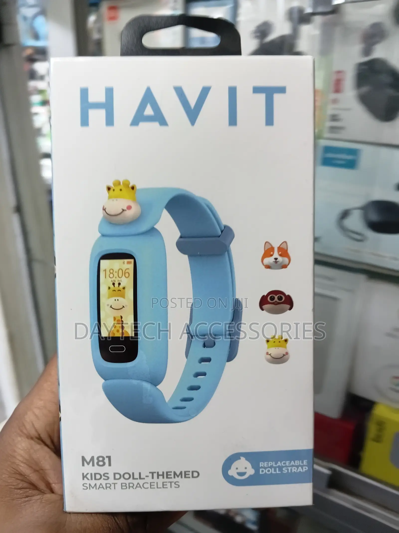Havit M81 Kids Doll-Themed IP68 Waterproof Smart Bracelet Smart Watch