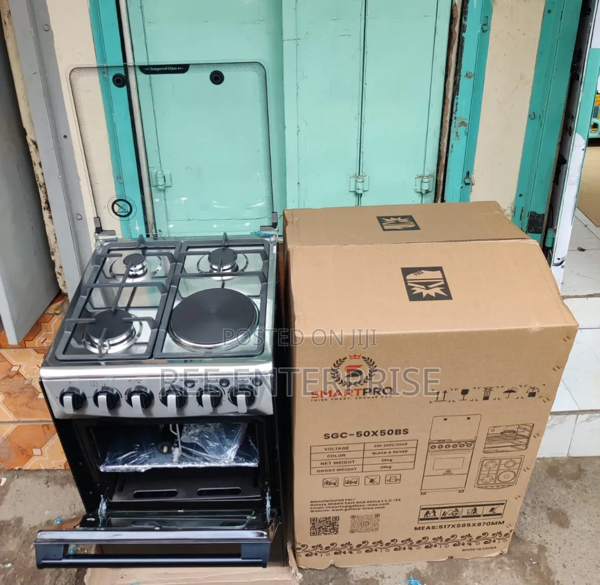 *Smartpro Standing Cooker 50X50cm 3+1 Electric Oven  🔥🔥🔥