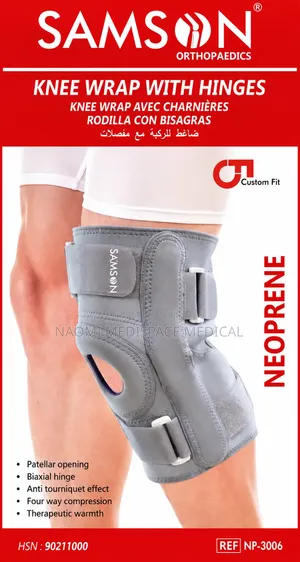 Samson Orthopedic Knee Wrap With Hinges and Open Patella