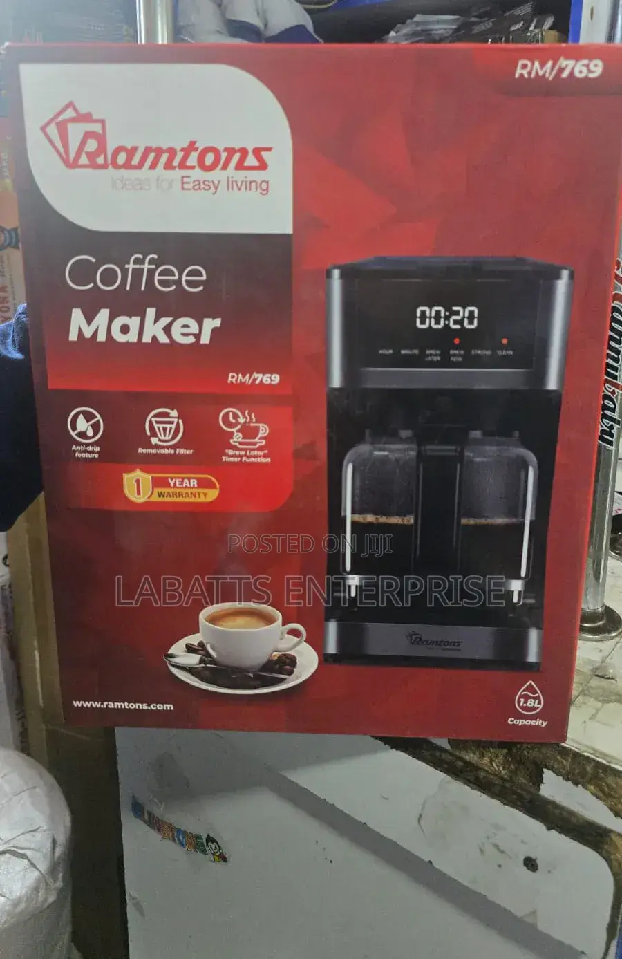 Ramtons Coffee Maker – Rm/769