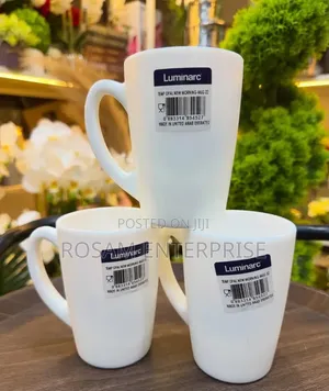 Set of 6 Luminarc New Morning White Cups