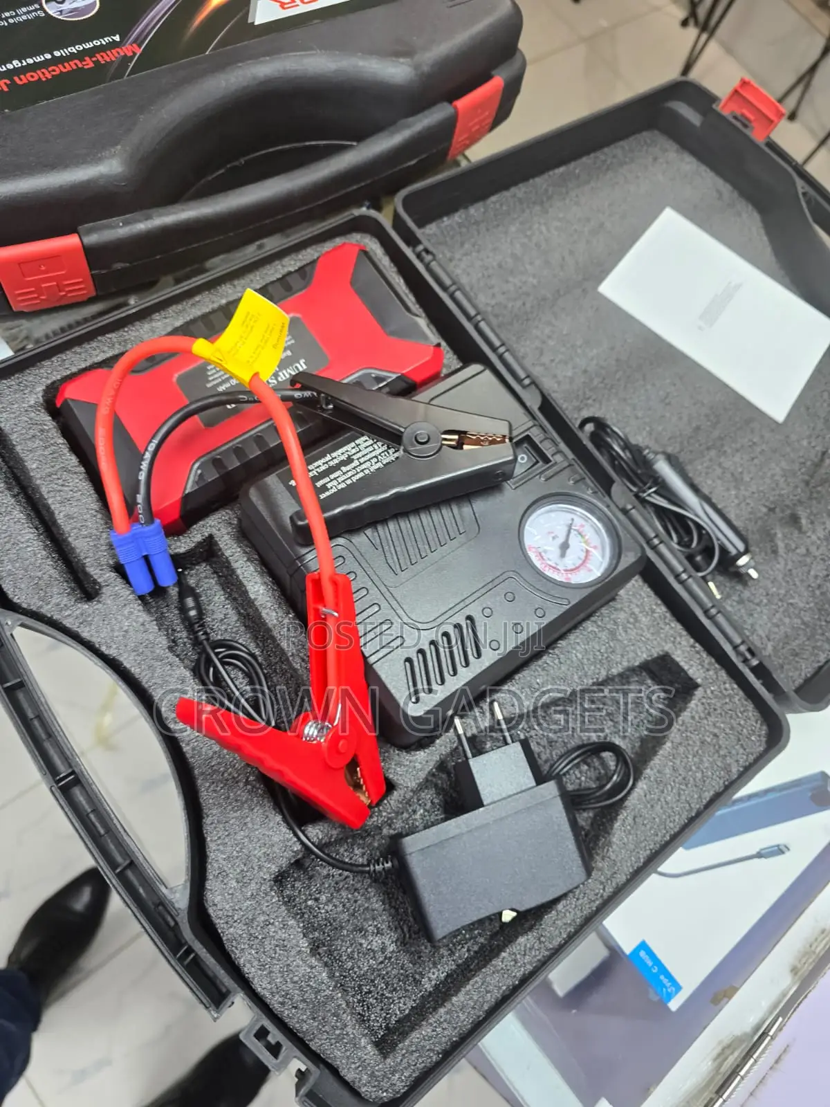Multi-Function Car Jump Starter 12V Battery Booster With Air Pump