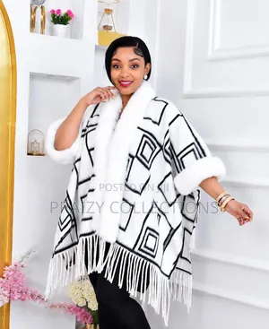 Fleece Cap Women Ponchos
