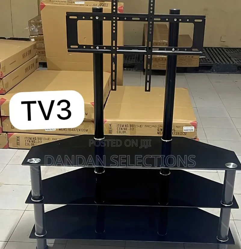 Glass TV Stand With Bracket TV3