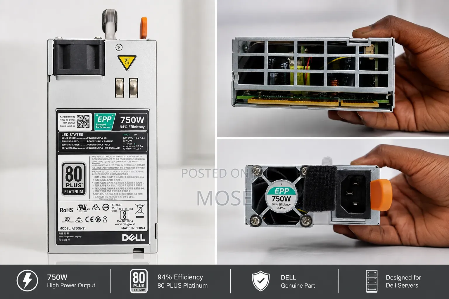 Dell 750W Hotswap Server Power Supply