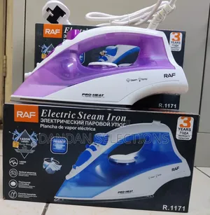 RAF Steam Iron 1400W With Ceramic Baseplate