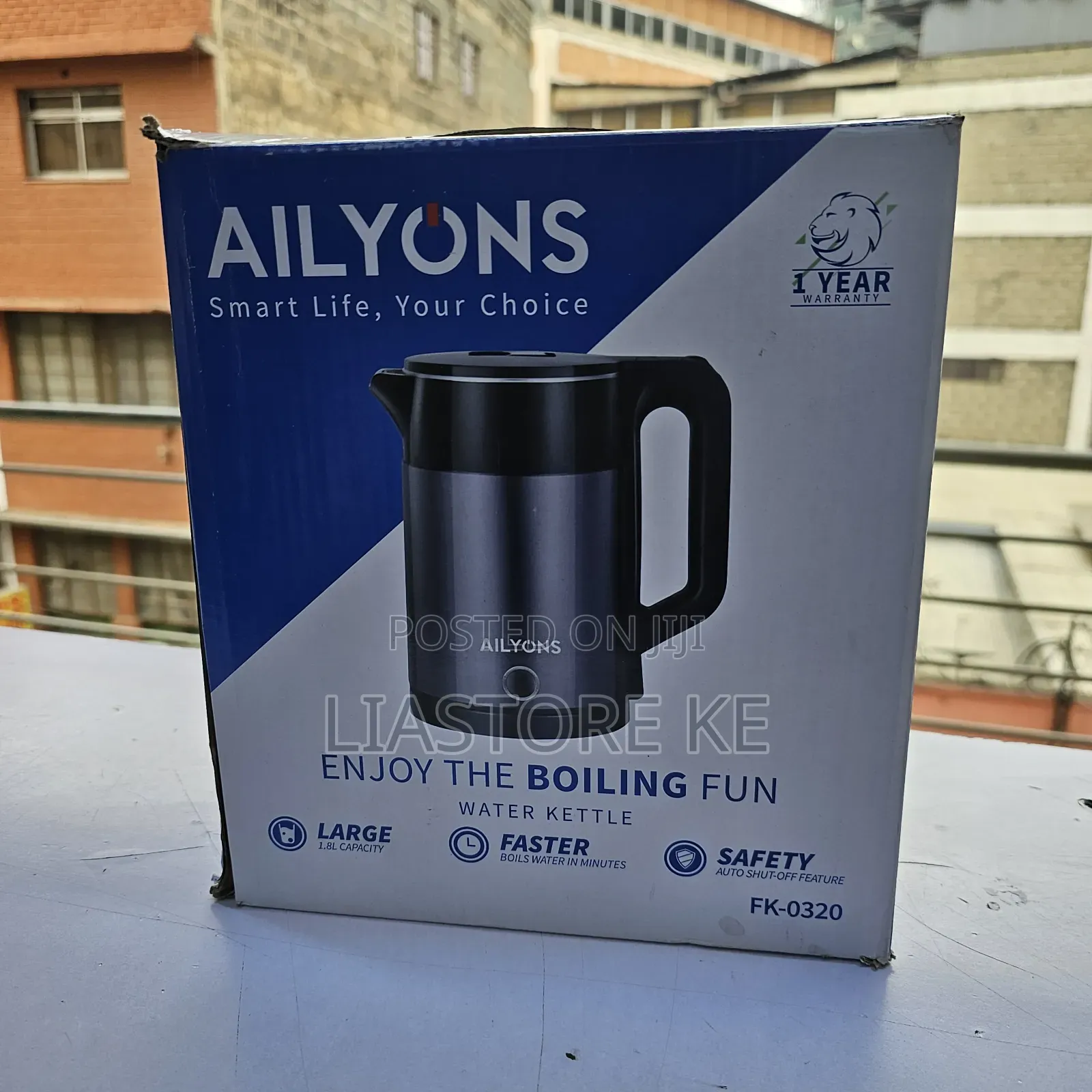 Ailyons Electric Kettle 1.8L | Fast Boiling Water Kettle