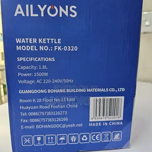 Ailyons Electric Kettle 1.8L | Fast Boiling Water Kettle