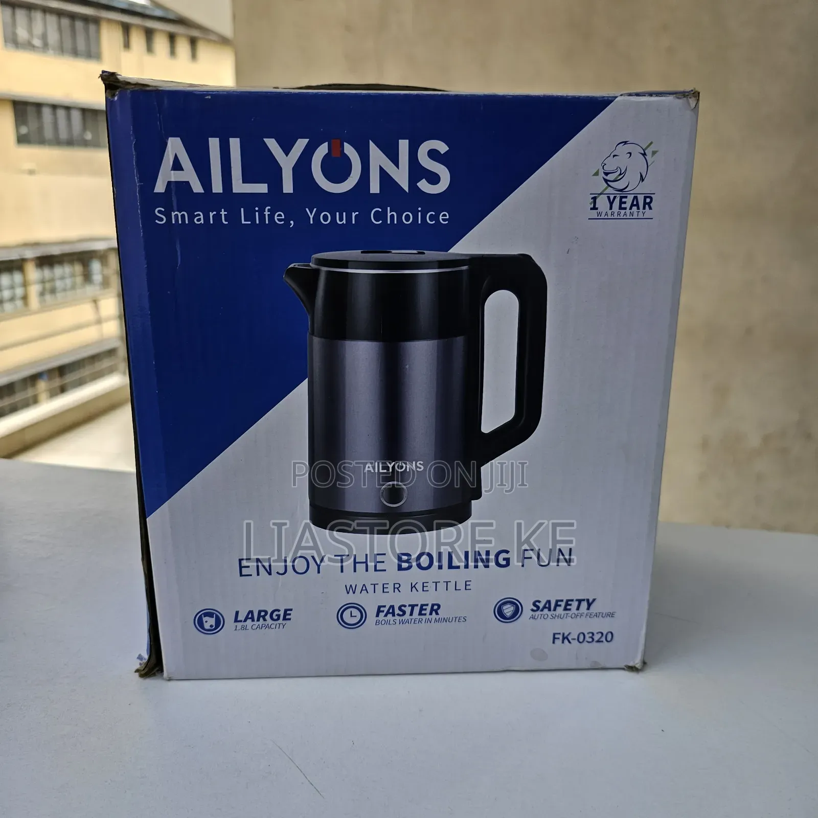 1.8L Ailyons Electric Kettle | Automatic Boil & Safety Cut-Off