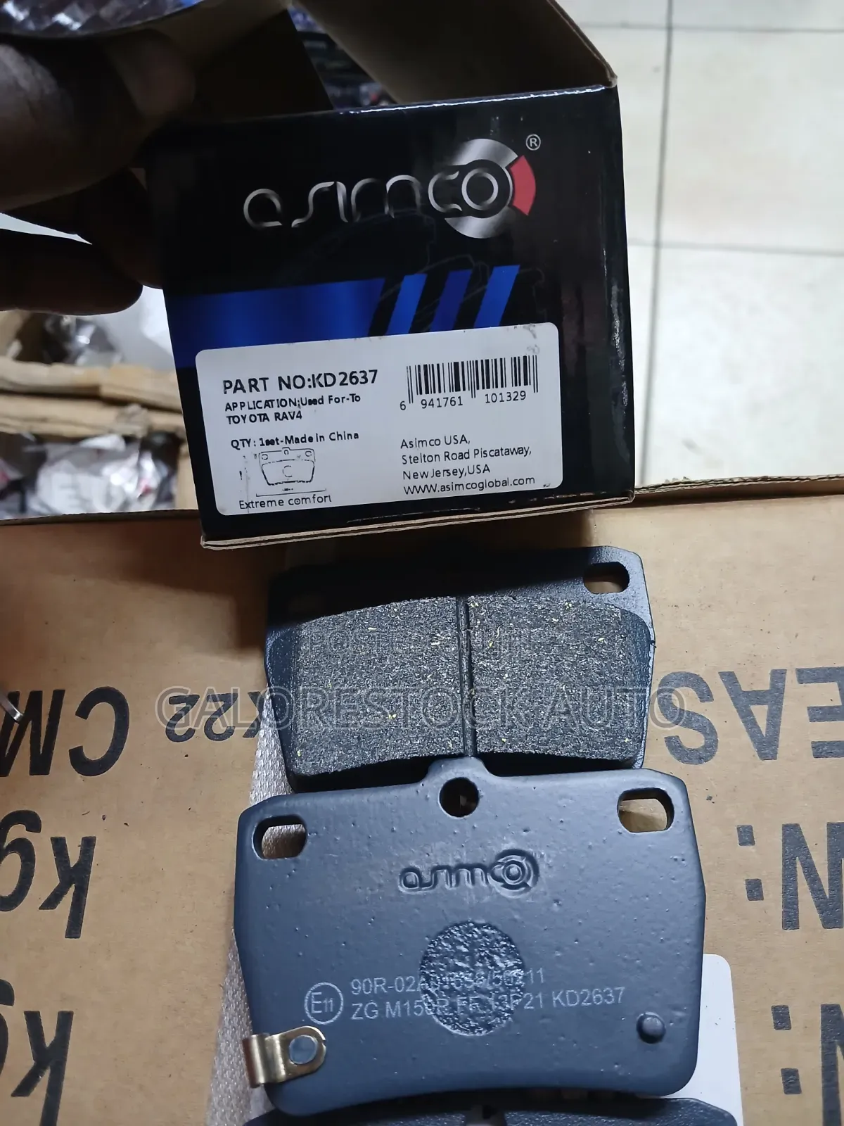 KD2637 ASIMCO – Rear Brake Pads – Toyota RAV4 2000–2005