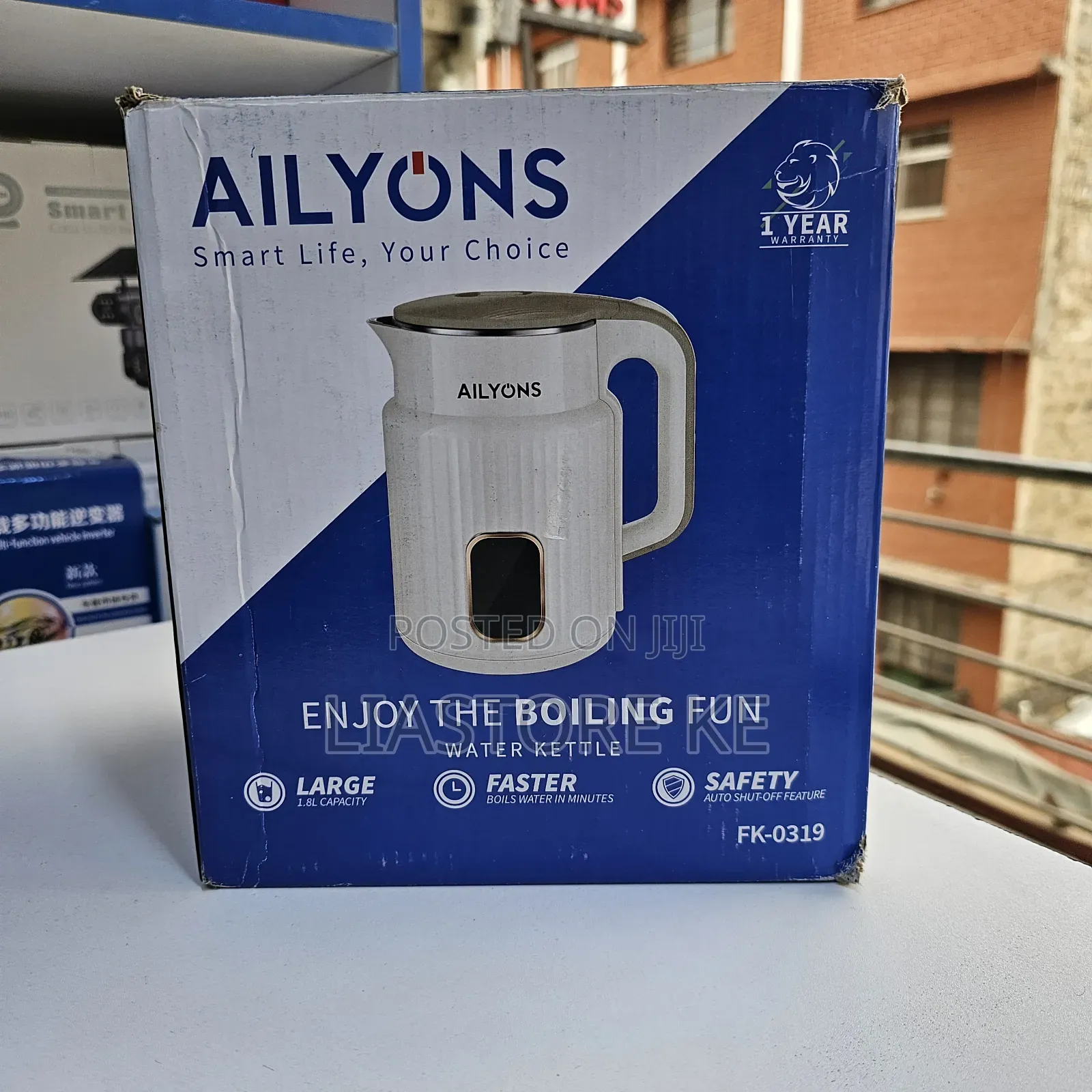 Ailyons Electric Kettle 1.8L – Automatic Shut Off