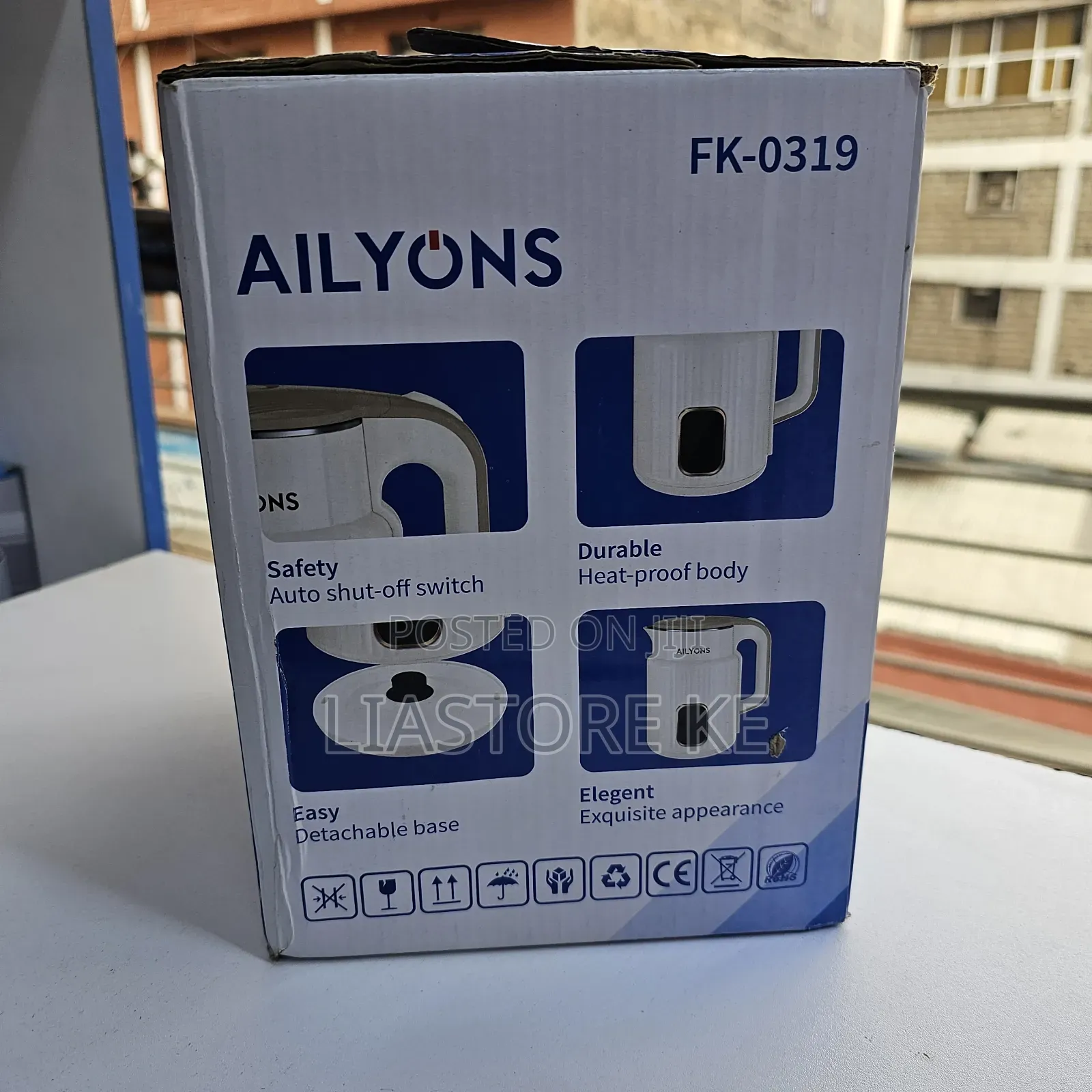 Ailyons Electric Kettle 1.8L – Automatic Shut Off