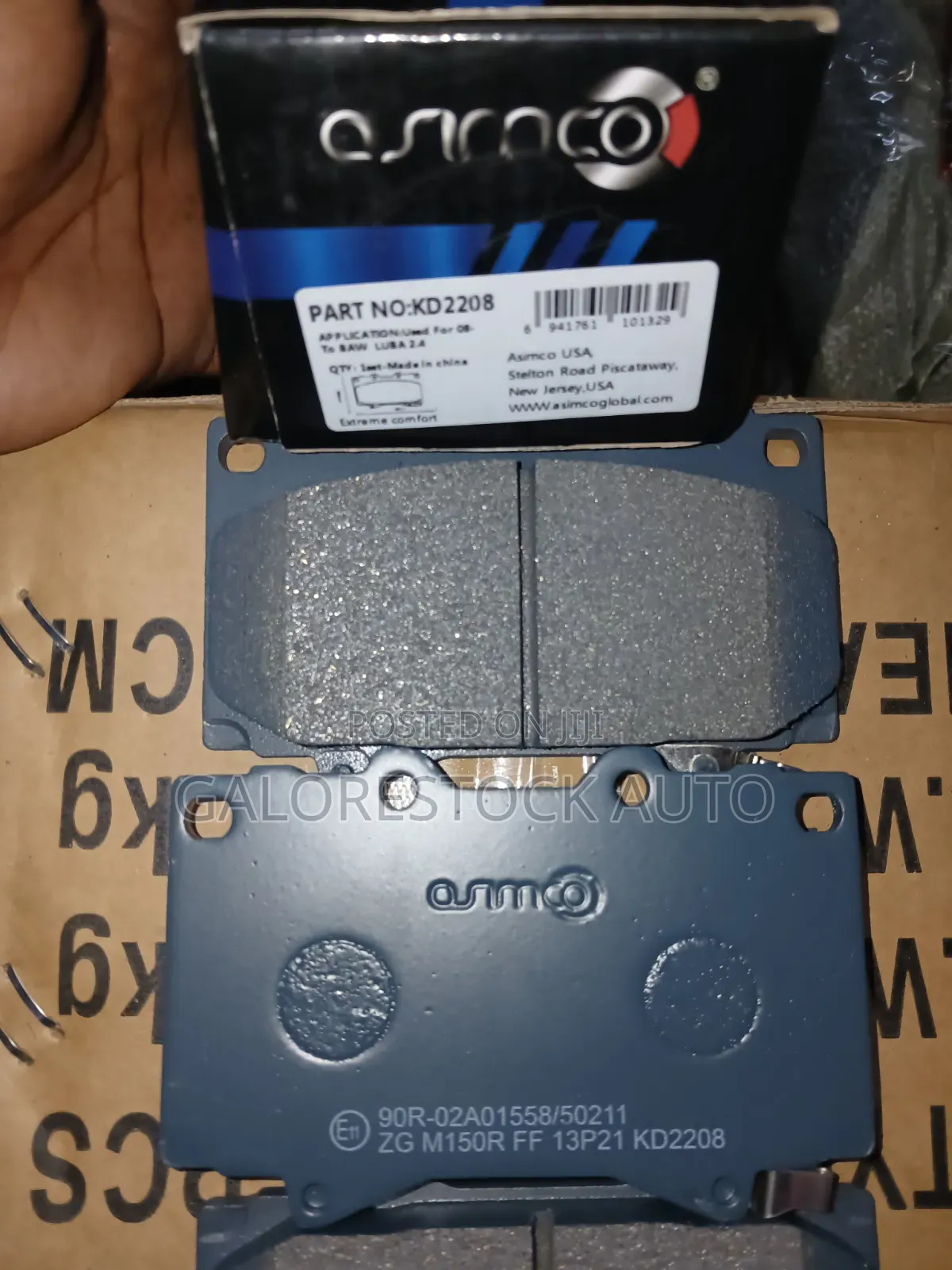 KD2208 ASIMCO – Front Pads Toyota Land Cruiser 100/78/79 Series.