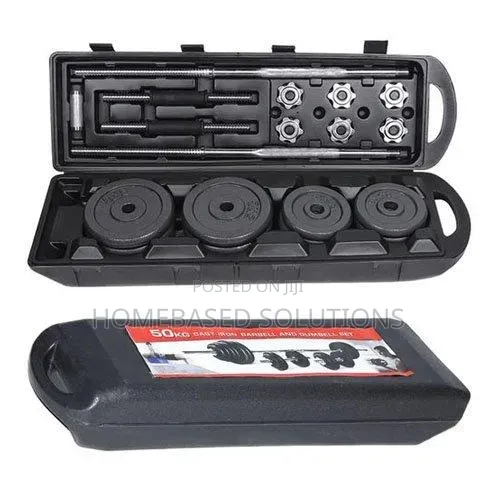 50kg Adjustable Cast Iron Dumbell With Case