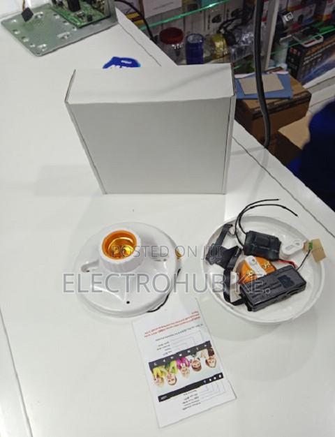 Hidden Security Camera Light Holder With Wireless Monitoring