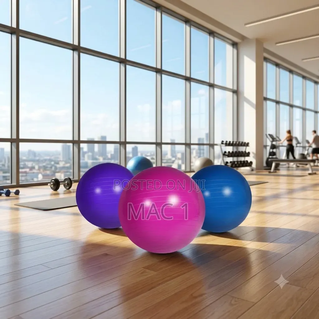 Multi-Color Exercise Swiss Ball for Home Gym, Yoga & Pilates