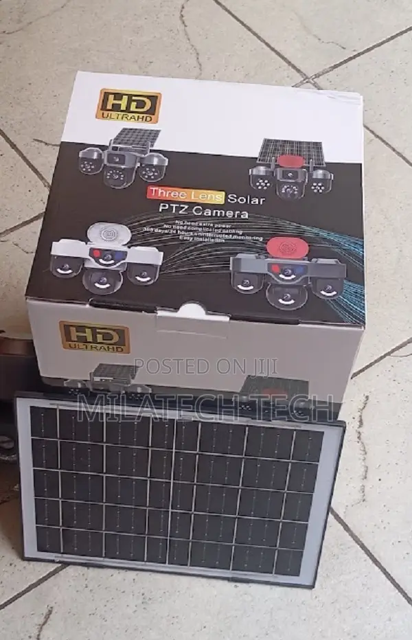 4G Triple Lens Outdoor Solar Security Camera